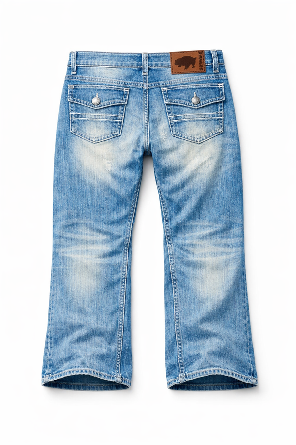 Bison Bootcut Jeans – Light Wash – Revolution Apparel Co.