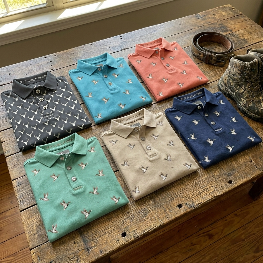 Bison Pearl Snap Polo Collection