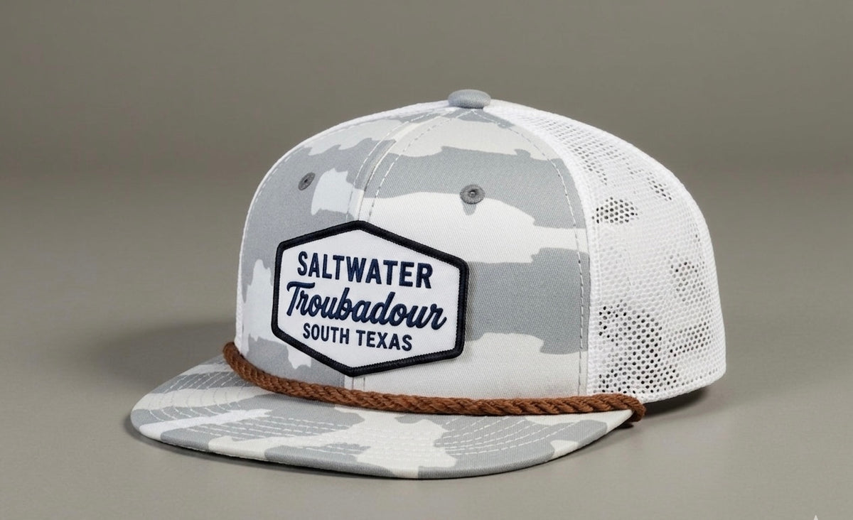 SaltWater Troubadour Koppe Bridge Rd. Vintage Rope Full Mesh Trucker - Asset Frame Specification