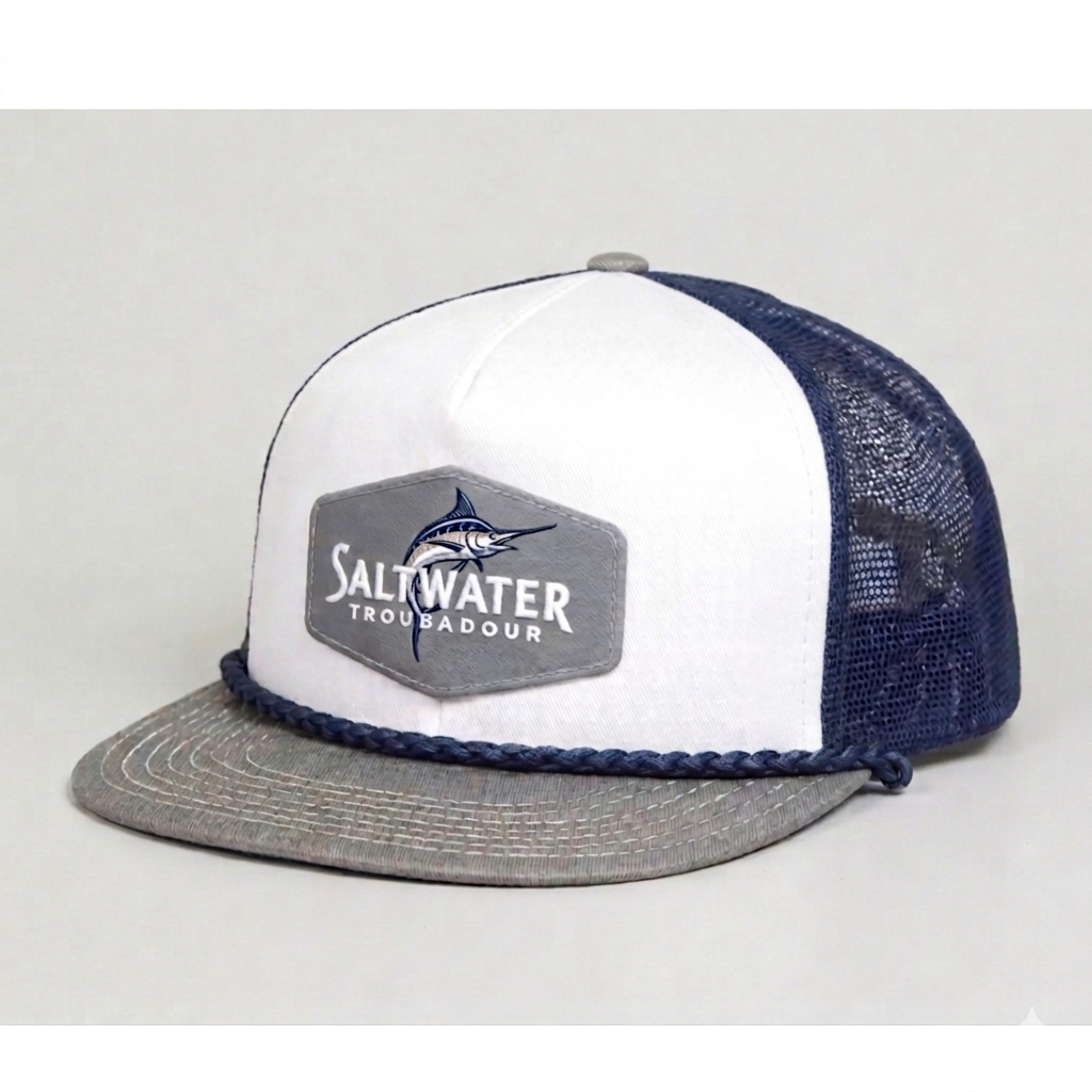 SaltWater Troubadour Precinct Four Vintage Rope Full Mesh Trucker - Asset Frame Specification