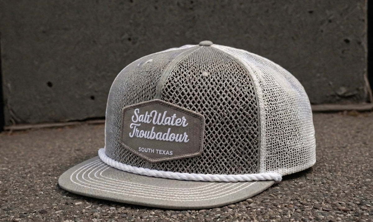 SaltWater Troubadour Wellborn Rd. Vintage Rope Full Mesh Trucker - Asset Frame Specification
