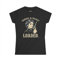 Vandal & Velvet Peacemaker UltraSoft Tee | Dangerously Feminine Western Style Thumbnail Asset Frame 1