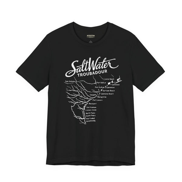 SaltWater Troubadour Texas Coastline UltraSoft Tee | Gulf‑Born Performance Comfort