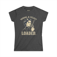 Vandal & Velvet Peacemaker UltraSoft Tee | Dangerously Feminine Western Style Thumbnail Asset Frame 3