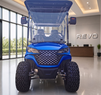 REVO F6 6-Seater Electric Golf Cart — Blue