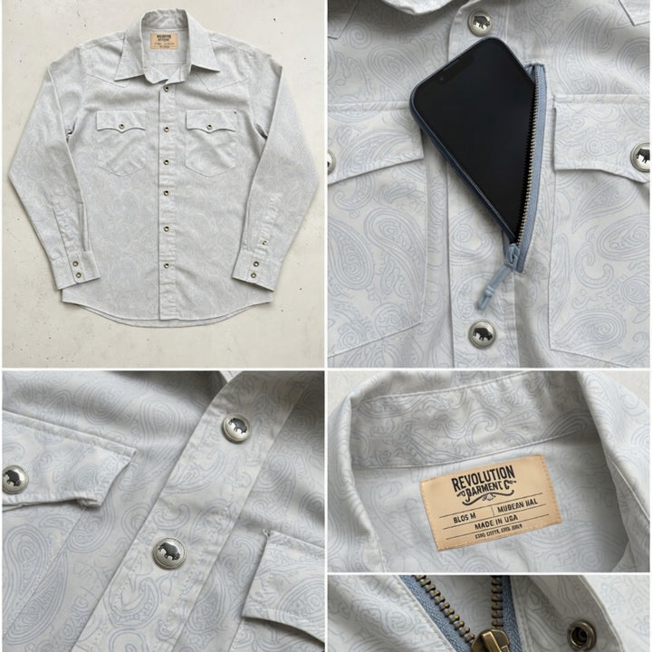 Glenrio Ghost Bison Pearl Snap Shirt