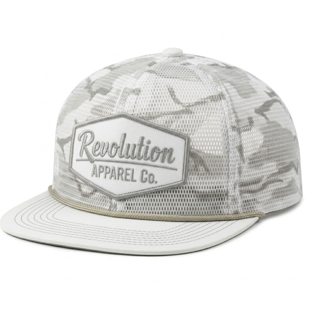 Revolution Apparel Co. Minter Springs Vintage Rope Full Mesh Trucker - Asset Frame Specification