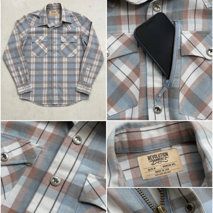 Rebel IGN Rd. Bison Pearl Snap Shirt