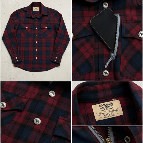 Revolution Apparel Co. Shadow Outlaw Bison Pearl Snap