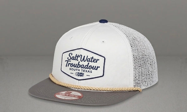 SaltWater Troubadour Brazos River Undertow Vintage Rope Full Mesh Trucker