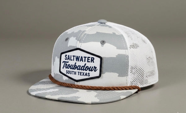 SaltWater Troubadour Koppe Bridge Rd. Vintage Rope Full Mesh Trucker