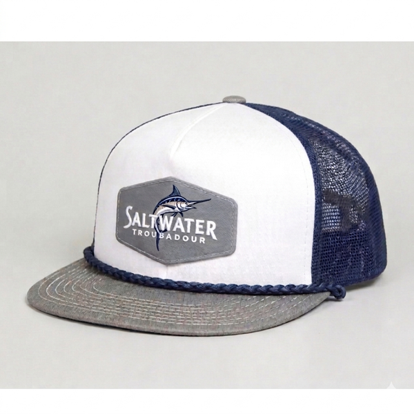 SaltWater Troubadour Precinct Four Vintage Rope Full Mesh Trucker