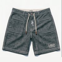 SaltWater Troubadour RipStop Performance Fishing Shorts Blue Denim S Thumbnail Asset Frame 4