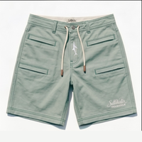 SaltWater Troubadour RipStop Performance Fishing Shorts Blue Denim S Thumbnail Asset Frame 7
