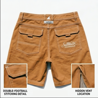SaltWater Troubadour RipStop Performance Fishing Shorts Blue Denim S Thumbnail Asset Frame 11