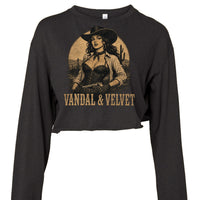 Vandal & Velvet – Dangerous Beauty UltraSoft Crop Tee Thumbnail Asset Frame 1