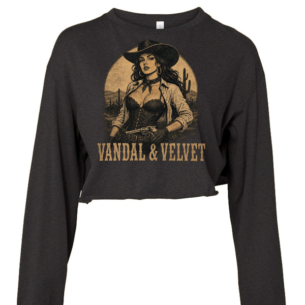 Vandal & Velvet – Dangerous Beauty UltraSoft Crop Tee