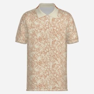 Revolution Apparel Co. "Cotton Was High" Vintage Pearl Snap Polo- Cream/Rust